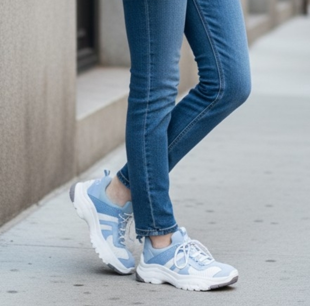 Circus by Sam Edelman Blue and White Sneakers